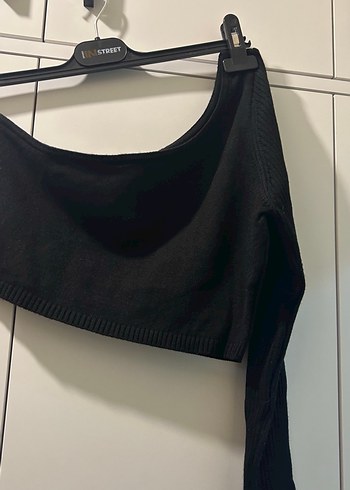 Kadın Siyah Triko Uzun Kollu Kazak, Etek ve Bluz - Görsel 7