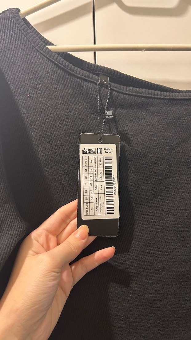 Siyah Kadın Uzun Kollu Triko Elbise - Görsel 3