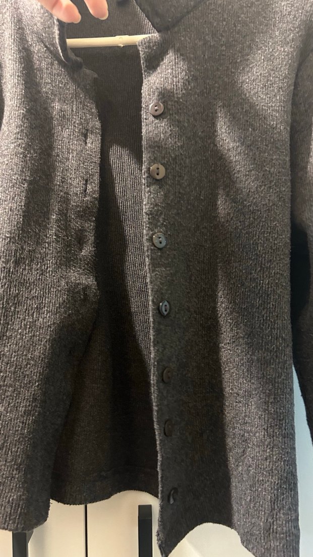 Gri Kadın Ceket Notch Yaka - Görsel 2