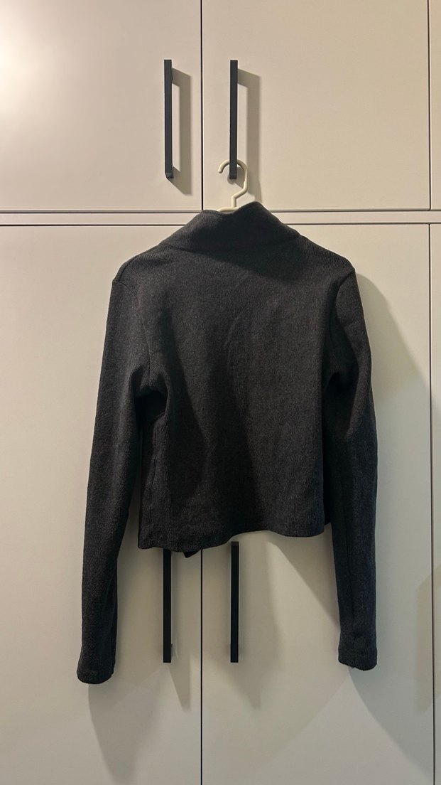 Gri Kadın Ceket Notch Yaka - Görsel 3