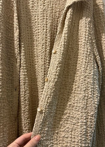 Bej Kadın Gömlek - Görsel 3