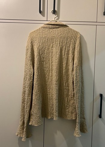 Bej Kadın Gömlek - Görsel 4