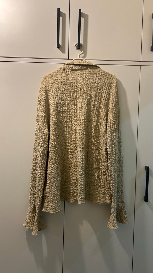 Bej Kadın Gömlek - Görsel 4