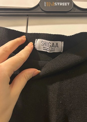 Siyah Pilili Mini Etek - Görsel 5