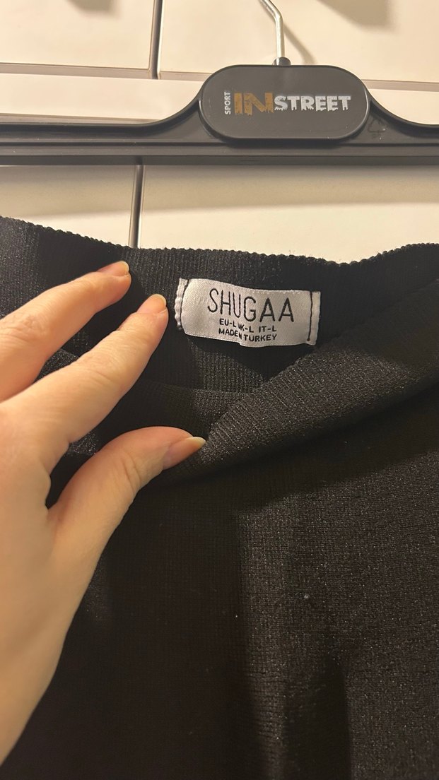 Siyah Pilili Mini Etek - Görsel 5