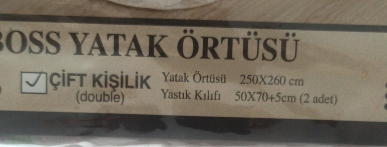 Beden ten rengi Renk Cotton House Çift Kişilik Yatak Örtüsü