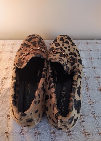 39 Beden LEOPAR DESENLİ LOAFER