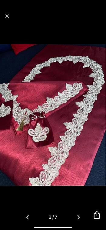 Osmanlı ipeği bohça takımı