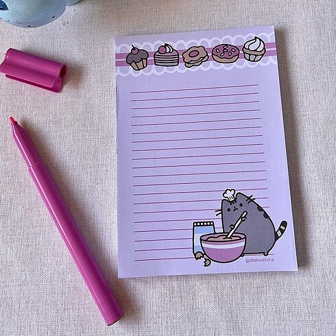PEMBE KEDİLİ BLOKNOT????????