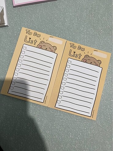 İKİLİ AYILI TO DO LIST BLOKNOT (10x14,5cm)