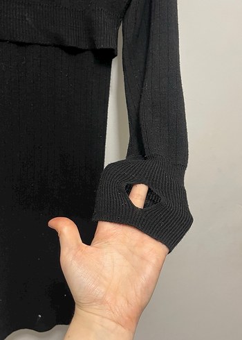 Siyah alt-üst triko takım - Görsel 4