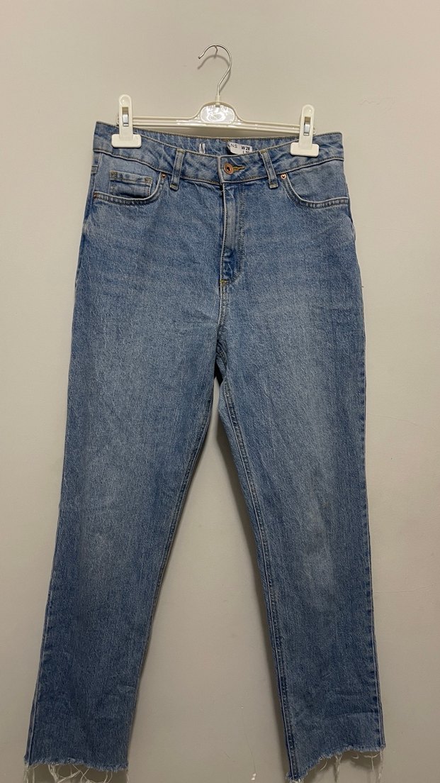 Pastel Mavi Kadın Denim Pantolon - Görsel 2