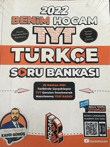 Benim hocam tyt Türkçe soru bankası