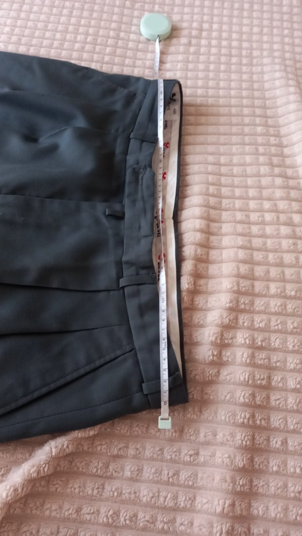 Gri Midi Kemerli Erkek Pantolon 46 Beden.Ofis stili. - Görsel 3