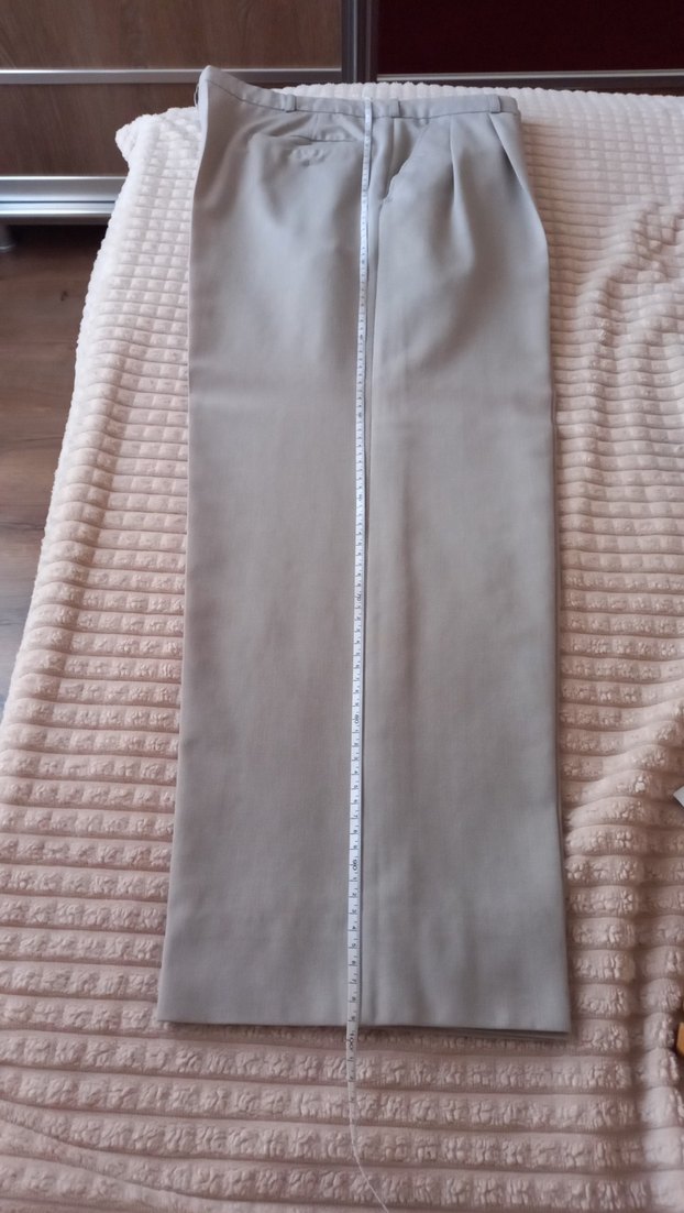46 Beden Erkek Mevsimlik kumaş keten pantolon - Görsel 3
