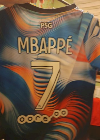 Nike Psg Mbappe 7 Nolu Renkli Futbol Formasi