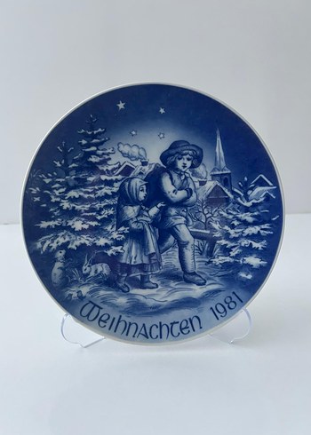 Avrupa'dan 1981 Yılbaşı Noel Delft Tabak