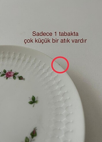Beden Renk Bavaria Rölyefli Pasta Tabağı 6 Adet
