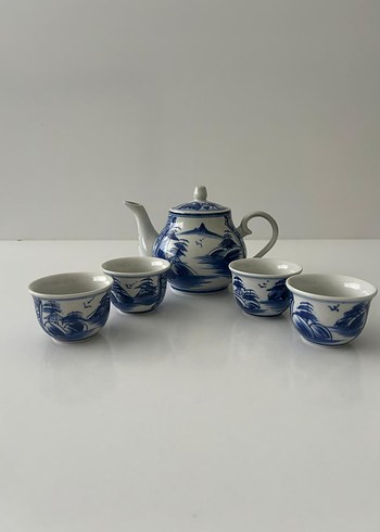Avrupadan Delft Blue Porselen Takım