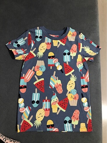 5/6 yaş unisex çocuk tişört organik