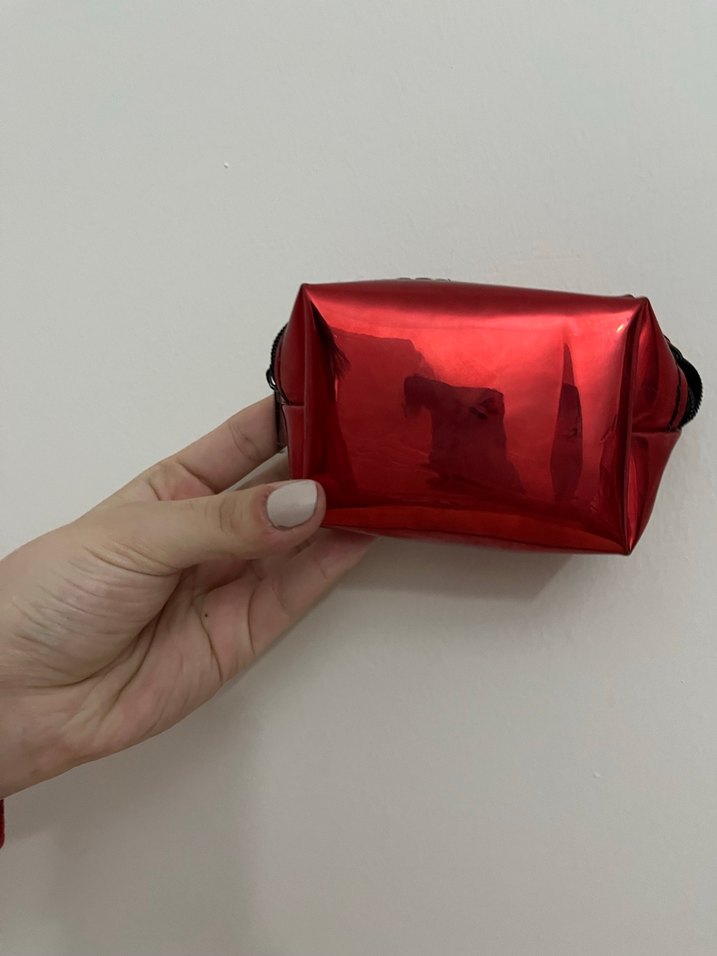 Parlak Kırmızı Kadın Cüzdan - Görsel 2