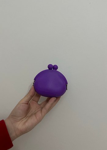 Mor Renkli Kadın Silikon Cüzdan - Görsel 4