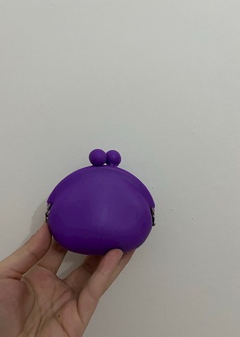 Mor Renkli Kadın Silikon Cüzdan - Görsel 2