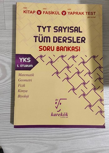 TYT Sayısal Tüm Dersler Soru Bankası Karekök