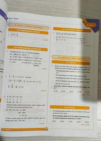 TYT Matematik Çıkmış Sorular Son 15 Yıl Fides