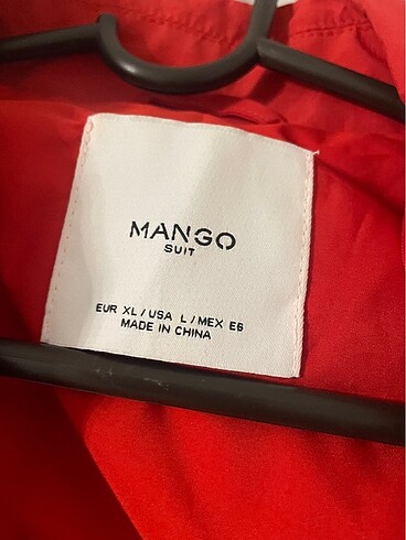 xl Beden kırmızı Renk Mango trençkot