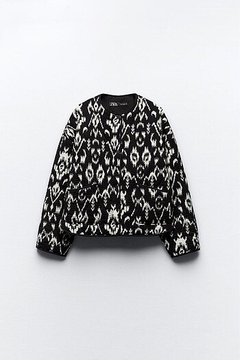 ZARA DESENLİ KAPİTONE CEKET