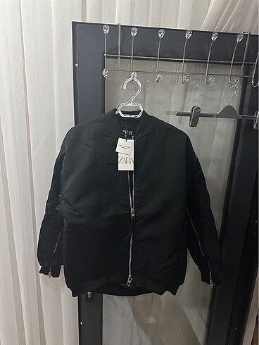 Zara ZARA OVERSIZE NAYLON BOMBER CEKET