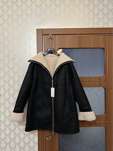 xs Beden MANGO ÇİFT TARAFLI FERMUARLI PALTO