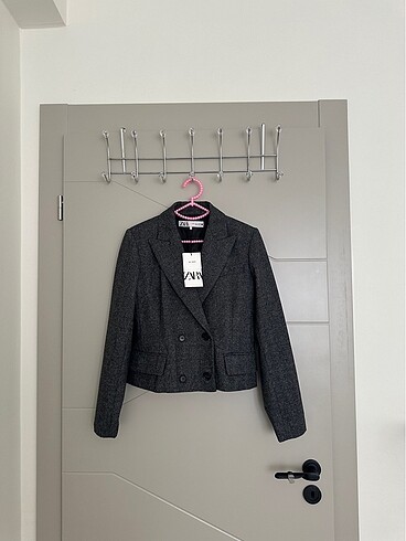 Zara KRUVAZE YÜN KARIŞIMLI BLAZER ZW COLLECTION