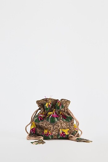 ZARA BONCUKLU MİNİ BUCKET ÇANTA