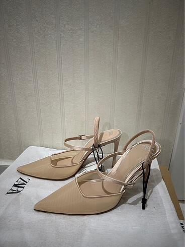 Zara ZARA FİLE TOPUKLU AYAKKABI