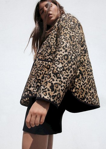 ZARA HAYVAN DESENLİ KAPİTONE CEKET - Görsel 4