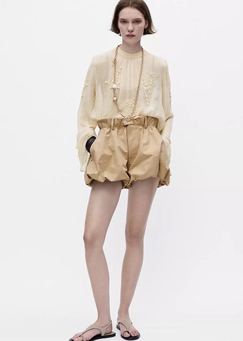 ZW KOLEKSİYONU PİLİLİ İŞLEMELİ GÖMLEK // ZARA WOMAN KOLEKSİYONU - Görsel 5