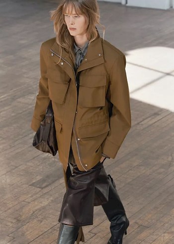 ZARA ZW COLLECTION CEPLİ CEKET - Görsel 5