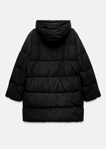 ZARA SU VE RÜZGAR GEÇİRMEZ KAPÜŞONLU ŞİŞME MONT - Görsel 3