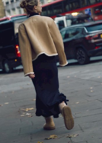 ZARA ALTIN RENGİ DÜĞMELİ ÇİFT TARAFLI CEKET - Görsel 3