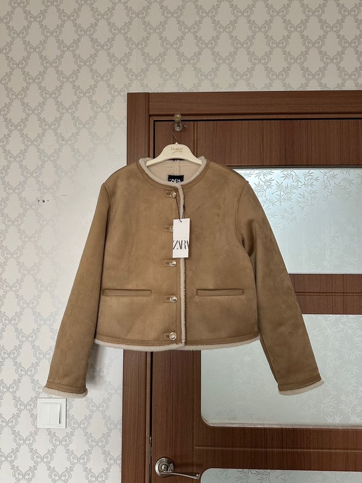 ZARA ALTIN RENGİ DÜĞMELİ ÇİFT TARAFLI CEKET - Görsel 2