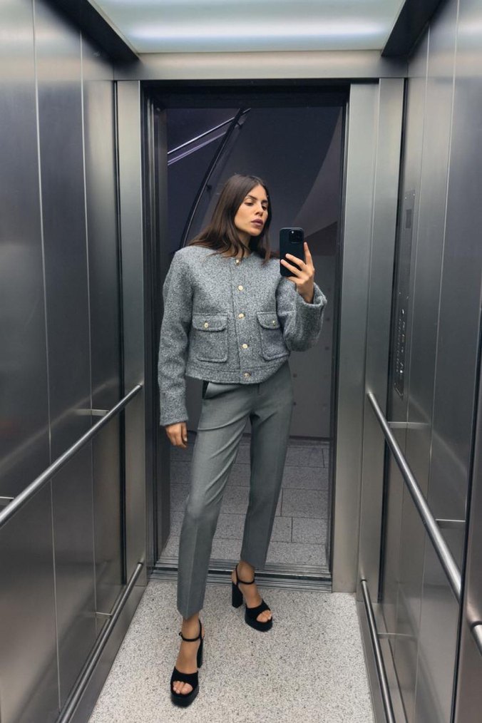 ZARA BUKLET KISA CEKET - Görsel 3