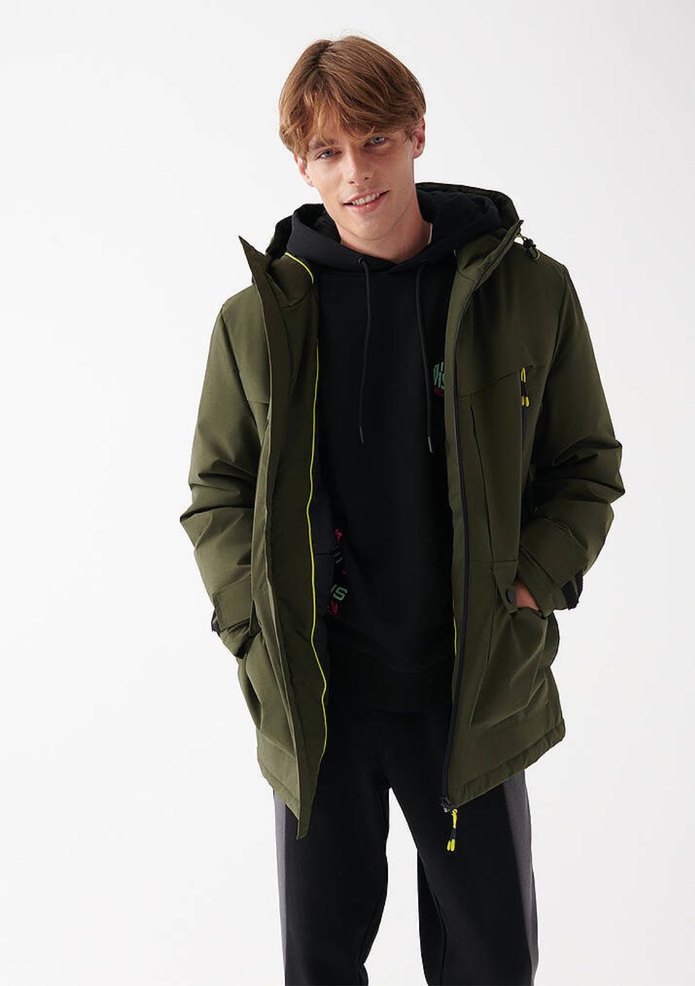 MAVİ FERMUARLI HAKİ MONT - Görsel 4