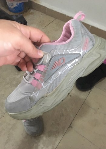 Diğer Kız Çocuk Gri Spor Ayakkabı Velcro