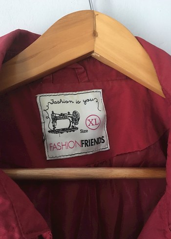 xl Beden Bordo Düğmeli Trench