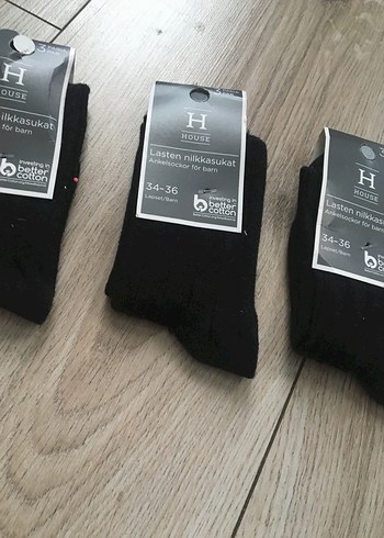 Erkek Siyah Mini Desenli Çorap 3'lü Set - Görsel 2