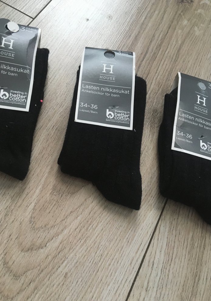 Erkek Siyah Mini Desenli Çorap 3'lü Set - Görsel 2