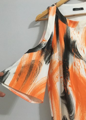 s Beden Renkli Batik Desenli Mini Elbise