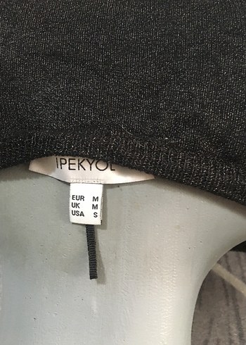 m Beden siyah Renk Gri Çizgili Kadın Triko Uzun Kollu Kazak